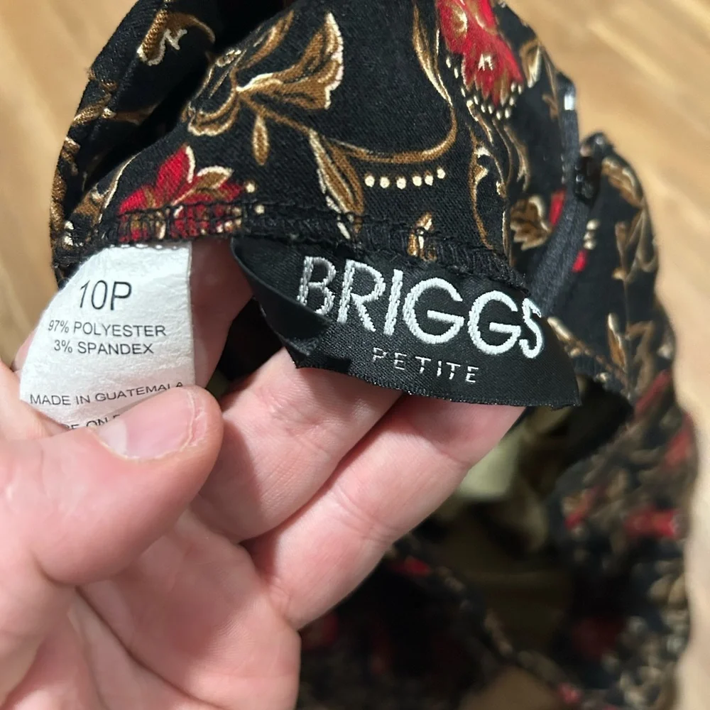 Briggs New York Midi Floral Business Skirt Size 10P